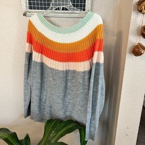 Tea n rose color block sweater